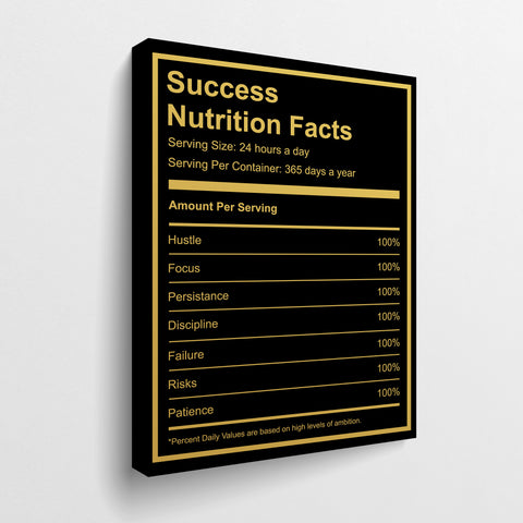 Success Nutrition Facts - GENERATION SUCCESS